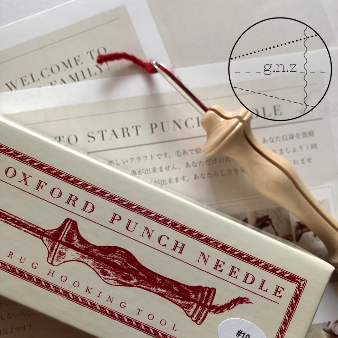オックスフォードパンチニードル箱入り Oxford Punch Needle With Box Handbook and Stitch Gauge